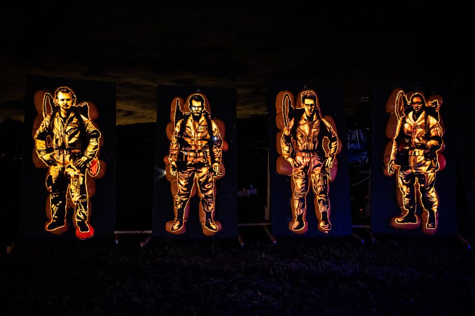 Pumpkins after dark