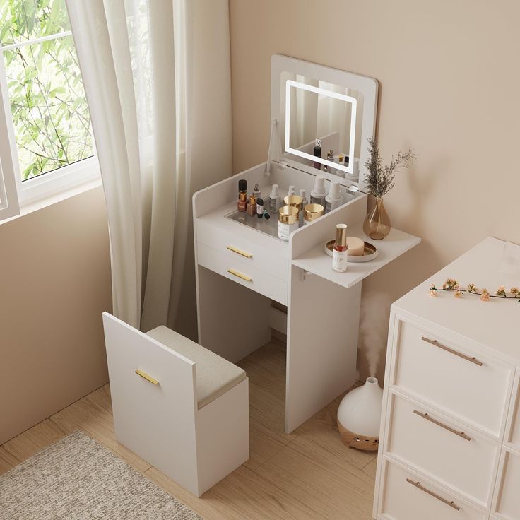 30 Stunning DIY Bedroom Vanity Ideas - Modern Mama