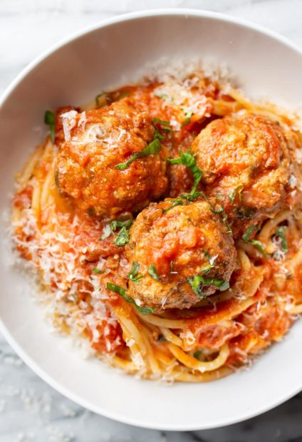 spaghetti and meatballs