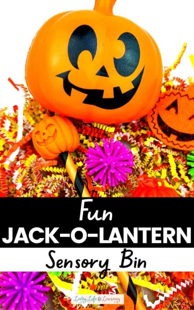 Halloween sensory bin