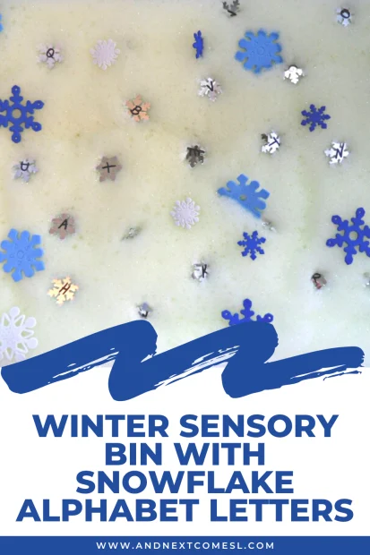 winter sensory bins