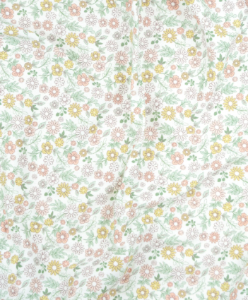 Lūmmi Daisies organic cotton fitted cot sheet