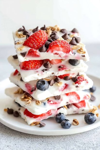 frozen yogurt bark