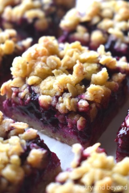 blueberry oat bars