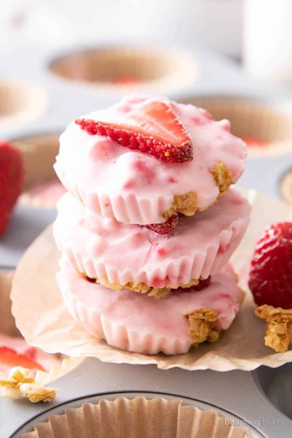strawberry yogurt bites